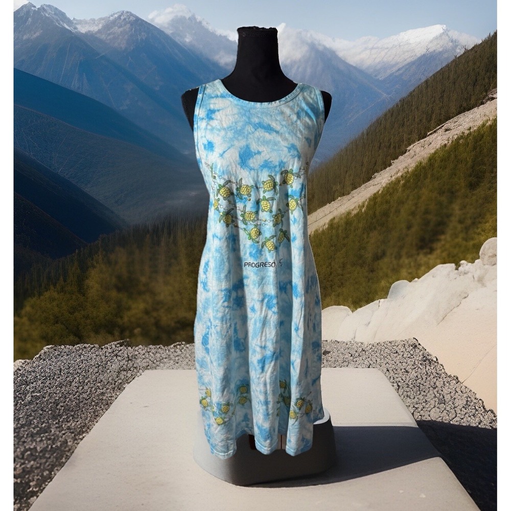 Y2K Ladies Summer Butterfly Loose Fit Sleeveless Top Tie Dye Maternity Dress